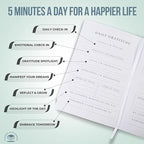 Planners with Purpose Gratitude Journal for Women - 5 Minute Daily Self Care & Mindfulness Planner with Guided Prompts for Positivity, Affirmations, Manifestation, Reflection - Undated Happiness Diary