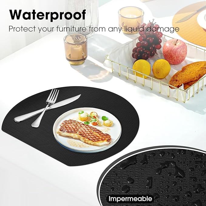 ALIUNI Drawer and Shelf Liner, Non-Slip Kitchen Cabinet Liners Non-Adhesive Thick Strong Grip Waterproof Washable Mats Protect Dresser Shelves Cupboard Bathroom Cabinets, Black, 24 in X 30 FT