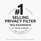Kensington MP13 Magnetic Macbook Pro Privacy Screen for 13 inch (2016-2022, M1, M2)/ Macbook Air 13 inch (2018-2021, M1), Removable Laptop Privacy Filter, Macbook Mac Screen Protector, K64490WW