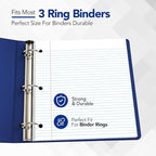 Kaisa3 Pack Notebook Paper College Ruled 3-Hole Punched Loose Leaf Paper 8x10.5 Lined Paper College Ruled Filler Paper for 3-Ring Binder Paper 150 Sheets/Pack (3 Pack-college) F15001C-3pk