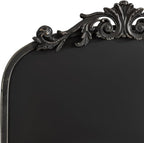 Kate and Laurel Arendahl Decorative Vintage Arch Chalkboard; 19 x 31; Black; Framed Arched Ornate Magnetic Chalkboard for Unique Display; Decoration; and Organization