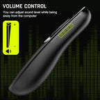 2 in 1 USB Type C Presentation Clicker Air Mouse with Red Light Pointer, Wireless Presenter for PowerPoint Presentation PPT Clicker, 2.4GHz Presenter Remote Slide Advancer for MacBook/Computer/Laptop