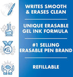 Pilot FriXion Clicker Erasable Gel Pens, Extra Fine Point 0.5 mm, Pack of 7, Assorted Colors