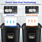 Ofitech Paper Shredder Cross-Cut Shredder with US Patented Cutter Shredding Machine for Home Office,Fast with Jam Proof System,6.6-Gallon Basket (ETL)