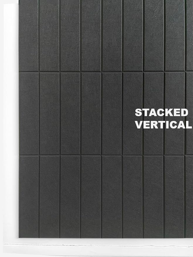 DECORITA Felt Bulletin Board Tiles | Modern Cork Board Alternative | Large Cork Boards for Walls | Aesthetic Felt Wall Panels for Office & Home Decor | Pinboard & Photo Board (12-Pack) | Black
