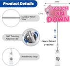 Scooch on Down Funny OBGYN Badge Reel | Retractable ID Card Labor and Delivery Badge Holder | Name Tag Medical Work Badge Clip for RN LPN CNA MA ER Night Shift Nurse Nursing Student Doctor Gifts