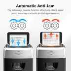 BONSEN 150-Sheet Autofeed Paper Shredder for Office, 60 Mins Heavy Duty Micro-Cut Shredders for Home Office Use, P-4 High Security Commercial Document Shredder with 6 Gal Large Capacity Bin (S3114)