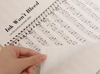 MOREYES Music Notebook Composition Manuscript Staff Notebook with 100 Pages 10.24x7.5 inch/26x19cm, Green
