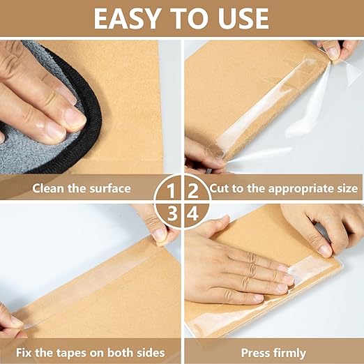 Qyueyue 2 Inch Clear Book Repair Tape, 16.5 Ft Strong Adhesive Binding Tape for Textbook Spine, Photo Album, Archival Safe Library Repair Supplies, Invisible Mending Tape