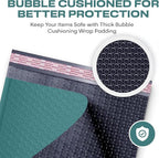 Green 10x13 Inch Poly Bubble Mailers |Self Seal Padded Envelopes for Thick books | Air Cushioned Bubble Mailer | Usable Size 9.5x13 Inch | Waterproof Lightweight Mailing Shipping Bags | 100 Pack Bulk
