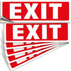 iSYFIX Exit Signs Stickers – 6 Pack 12x4 Inch – Premium Self-Adhesive Vinyl, Laminated for Ultimate UV, Weather, Scratch, Water and Fade Resistance, Indoor and Outdoor