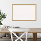 Amanti Art White Cork Board for Wall, 18x26 Vision Board with Gold Frame, Medium Corkboard Office Decor for Home Organization, Casual Corkboard Pinboard to display items for home organization