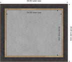 Amanti Art Black Framed Magnetic Board 25x29 Medium Vision Board for use with Magnets, 100% Metal Sheet to Display Items as Office Decor or for Home Organization in mudroom, Kitchen or Kids Room