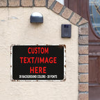 Custom Sign Personalized Custom Metal Sign, Customize For Office, Business, Workplace, Office, Home, Delivery Signs 8x12