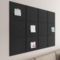 Baysola Large Cork Boards for Walls – 48" x 36" Self Adhesive Felt Wall Tiles, Ideal for Office Black Bulletin Board, Easy to Install Pin Board Photo Dart Board Wall Protectors
