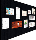Large Felt Wall Tiles Cork Boards for Office Cubicle, 35"x23.6" Felt Bulletin Board Tiles Pin Board for Walls Home Decor, Noise Reduction Boards Panels for Photos Memos, 6-Pack, Black