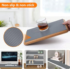 Shelf Liners for Kitchen Cabinets Drawer Liner Non Adhesive Cupboard Mat EVA Material Waterproof Refrigerator Mats Washable Fridge Liner for Cupboard and Desks Liner Gray 11.8 x 393.7 Inches