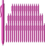 JIMMIDDA 52 Pcs Pens Bulk - 1.0MM Ballpoint Pens Pink Ink | Medium Point Smooth Writing, No Bleed Retractable Ball Point Pen for Office School (Pink - 52Pcs)