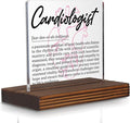 Cardiologist Gifts, Thank You Desk Sign for Heart Specialists, Appreciation Plaque for Cardiology Doctors, Office Decor for Medical Professionals PA040