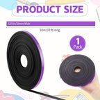 AmazingSpark Magnetic Tape Roll Thin Strips, 0.39 Inch x 33 Feet Magnetic Board Dividers Whiteboard Graphic Decorative Tape Marking Line for Classroom Office Art Accessories(Purple)