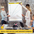 COIDEA Sticky Easel Pad, 25 in x 30 in, Large Sticky Notes for Wall, Super Sticky Easel Paper, Self Stick Flip Chart Paper for Teachers and Office, White, 30 Sheets/Pad, 6 Pad Total