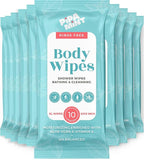 Body Wipes XL Shower Wipes Body Wipe for Adults Bathing, Traveling, Camping, Gym, Car, Elderly, Bedridden - Bath Wipe - Disposable Washcloths for Adults No Rinse
