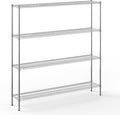 Regal Altair 14" Deep x 72" Wide x 74" Height Wire Shelving Kit | 4-Tier | NSF Commercial Storage Rack Unit