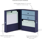Savor | All-in-One Desk Organizer | Blue – Keep Desk, Office, and Home Organized All-in-One Storage System for Important Files, Documents, Stationery, and Office Supplies