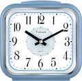 Tinload 5.5" Large Analog Alarm Clock Silent Non Ticking, Gentle Wake, Beep Sounds, Increasing Volume, Battery Operated Snooze and Manual Light, Easy Set