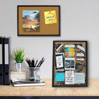 OWLKELA Cork Bulletin Board 17.7"X 13.3", Notice Pin, Ideal for Office & Home Decor, School Message or Vision