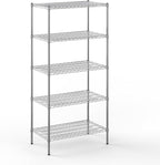 Regal Altair 21" Deep x 36" Wide x 74" Height Wire Shelving Kit | 5-Tier | NSF Commercial Storage Rack Unit