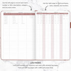 Clever Fox Inventory & Sales Log Book for Small Business – Inventory Ledger Book, Inventory Notebook, Order Tracker Book for Purchases, Sales & Reorders – Undated, Hardcover, A5, Rose Gold
