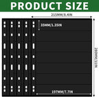 5 Sheets 10 Pages Postage Stamp Album Pages, 7 Pockets 7.7x 1.35in Stamp Collection Inserts, 9 Hole Standard Stamp Collecting Album Sleeves for Stamp Collection Binder IS010710