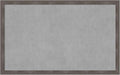 Amanti Art Grey Framed Magnetic Board 27x43 Large Vision Board for use with Magnets, 100% Metal Sheet to Display Items as Office Decor or for Home Organization in mudroom, Kitchen or Kids Room