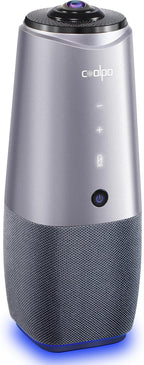 COOLPO Camera 360, 4K Video Conference Room Camera System, Webcam, AI Driven Speaker Tracking, Noise Cancellation, Works with Zoom, Google Meet, Teams and More, 15 ft Mic Pickup, PANA 5ft USB Cable