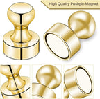 LOVIMAG Fridge Magnets 25 Pcs Refrigerator Whiteboard Small Strong Magnet Classroom Kitchen Accessories Decorative Locker Set Decor Must Haves Office Calendar Refrigerador Magnetic Cute Crafts Gold
