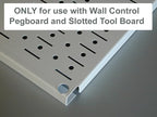 Wall Control KT-400-WRK B Slotted Tool Board Workstation Accessory Kit for Wall Control Pegboard Only, Black