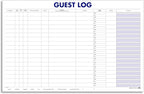 Guest Log Book for Automotive Dealerships – Customer Sign-in Tracking Log – 17" × 11" Visitor Registration Book – 100-Sheet Pad for Auto Service Centers, Repair Shops, Lead Management - 2 Pad