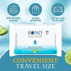 SONO Disinfecting Wipes - 160 Count (Pack of 2) + Sanitizer, Alcohol-Free, No Bleach, Medical-Grade, Multi-Surface Cleaning for Home, School, Office