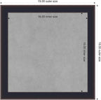 Amanti Art Black Framed Magnetic Board 19x19 Small Vision Board for use with Magnets, 100% Metal Sheet to Display Items as Office Decor or for Home Organization in mudroom, Kitchen or Kids Room