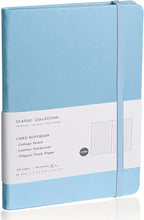 EMOMAS Lined Journal Notebook – Hardcover Notebook for Men & Women – Journals for Writing, Work, School, Home & Daily Notes, 160 Pages – Medium A5, 5.7"x8", 100 gsm Thick Paper (Sky Blue)