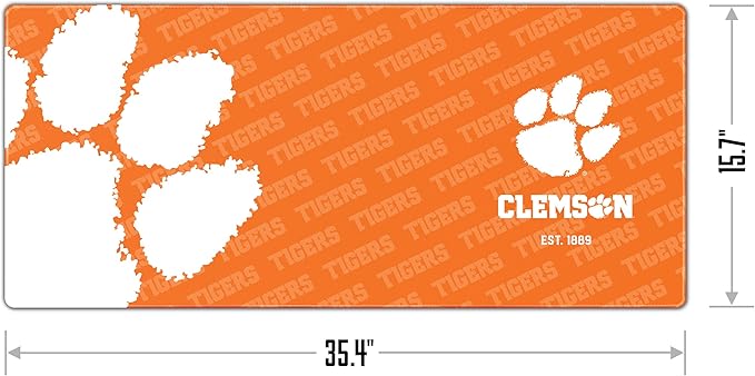 YouTheFan NCAA Clemson Tigers Logo Series Desk Pad