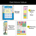 HARDCOVER 2026 Planner, 8.5"x11": 14 Months (November 2025 - December 2026), Daily Weekly Monthly Planner, Yearly Agenda, Bookmark, Pocket Folder and Sticky Note Set (Tree Seasons)