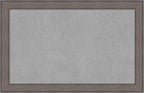 Amanti Art Grey Framed Magnetic Board 29x45 Large Vision Board for use with Magnets, 100% Metal Sheet to Display Items as Office Decor or for Home Organization in mudroom, Kitchen or Kids Room