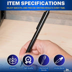 1InTheOffice Mechanical Pencils 0.7mm, #2.5, HB Lead, Black Lead, Smoke Barrel 24 Pack