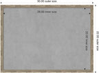 Amanti Art Silver Framed Magnetic Board 22x30 Medium Vision Board for use with Magnets, 100% Metal Sheet to Display Items as Office Decor or for Home Organization in mudroom, Kitchen or Kids Room