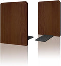Brosisincorp Walnut Wood Book Ends for Shelves - Hand Polished Edges, Non-Skid Bookends for Heavy Duty Book Holders Office Desk Shelves Decorative Book Organizer, 6.69"H x 4.72"W x 3.94"L (1 Pairs)