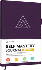 Self-Mastery Journal for Men - Gratitude and Productivity Journal for More Happiness, Positivity, Growth, Mindfulness, Self Care and Reflection - Guided Inspirational Journals for Men & Women