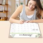 Desk Calendar 2026-2027 with Desk Mat – 17" x 12" Large Desk Pad Calendar Runs from January 2026 to June 2027, Office Supplies Desktop Monthly Calendar for Home & Office