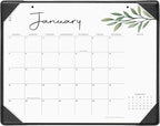 Cabbrix Desk Calendar 2026 with Desktop Mat, Simple Desk Pad Calendar 15 x 12 Inch Covering January 2026 to December 2026, Desk Blotter Calendar for Home School and Office